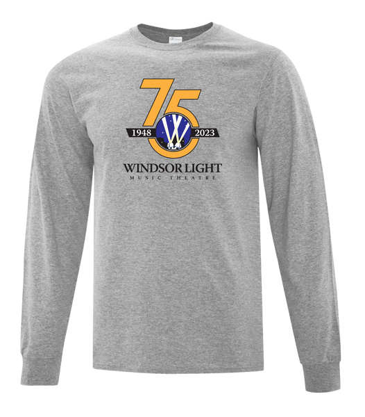 Windsor Light Music Theatre 75th Anniversary Adult Cotton Long Sleeve with Printed Logo