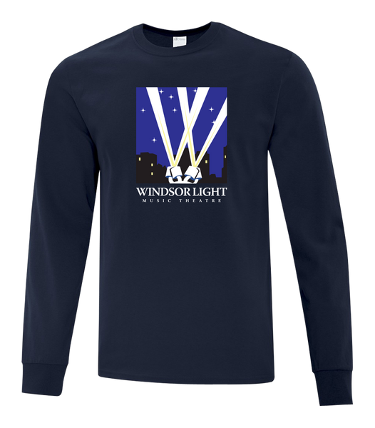 Windsor Light Music Theatre Adult Cotton Long Sleeve with Printed Logo