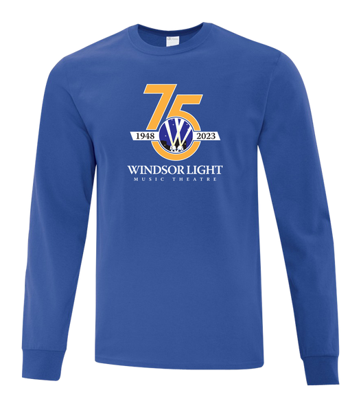 Windsor Light Music Theatre 75th Anniversary Adult Cotton Long Sleeve with Printed Logo