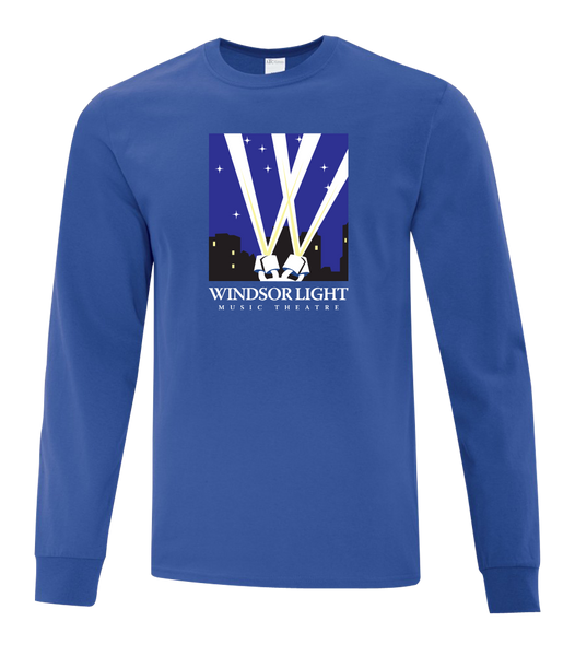 Windsor Light Music Theatre Adult Cotton Long Sleeve with Printed Logo