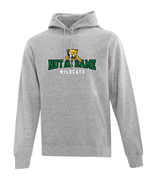 Wildcats Cotton Pull Over Hooded Sweatshirt with Embroidered Logo YOUTH