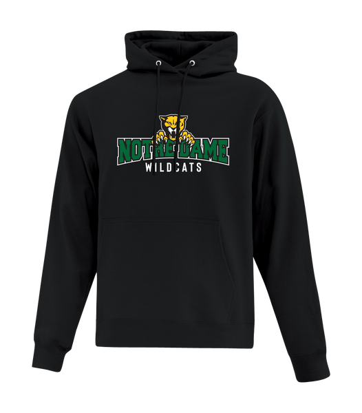 Wildcats Cotton Pull Over Hooded Sweatshirt with Embroidered Logo YOUTH