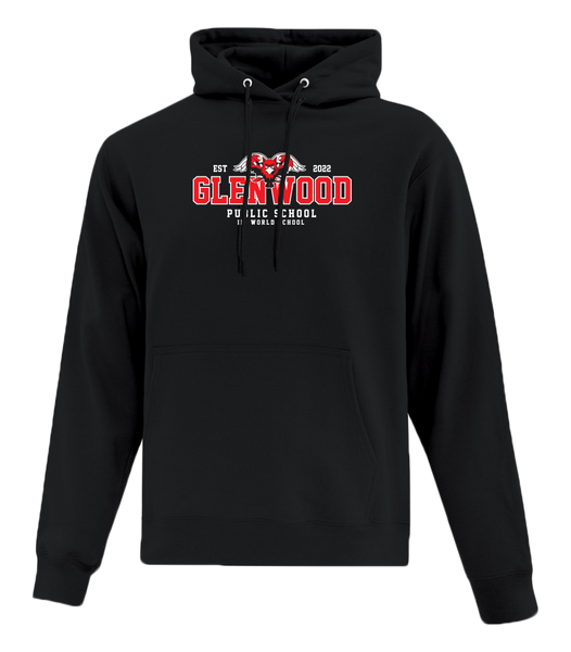 Glenwood Youth Cotton Pull Over Hooded Sweatshirt with Applique Logo