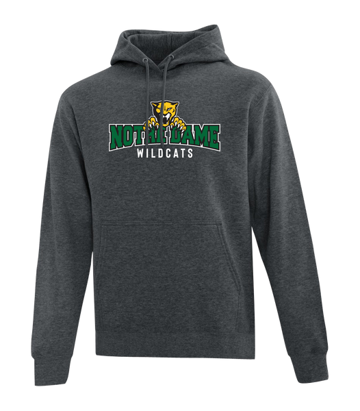 Wildcats Cotton Pull Over Hooded Sweatshirt with Embroidered Logo ADULT