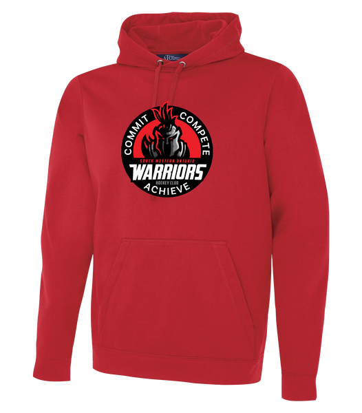 SWO Warriors Badge Adult Dri-Fit Hoodie With Printed Logo