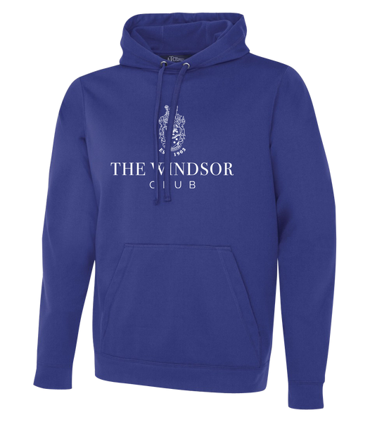 The Windsor Club Adult Dri-Fit Hoodie with Embroidered Applique