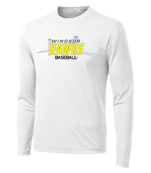 Windsor Hawks Baseball Adult Dri-Fit Long Sleeve with Printed Logo