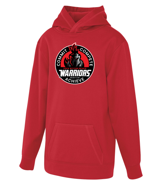 SWO Warriors Badge Youth Dri-Fit Hoodie With Printed Logo